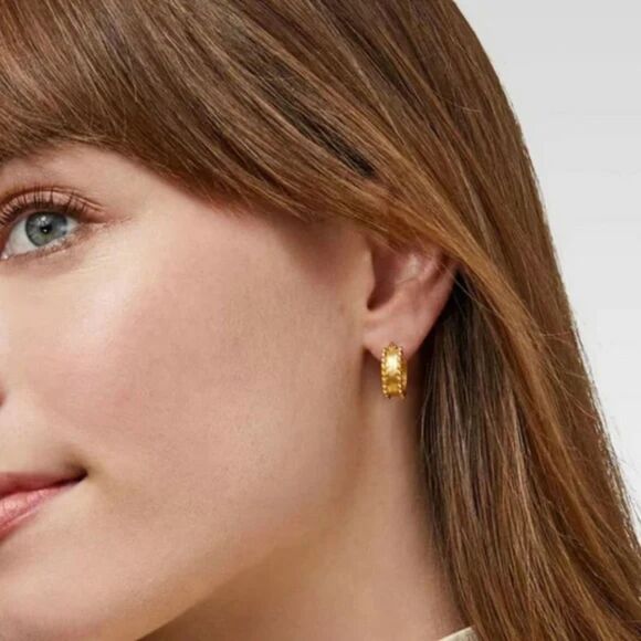 Brand New. $175 Julie Vos Earring color: Iridescent Clear Crystal - Picture 6 of 11